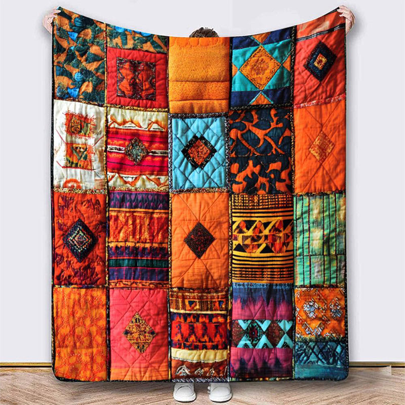 ⏳Begrenzte Zeit 50% Rabatt🍂Vintage Plaid-Decke mit Hahn-Motiv