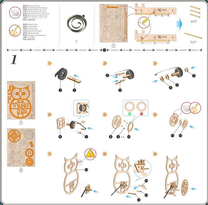 ✨ Parhaat joululahjat lapsille🎁🎄Super puinen mekaaninen mallipalapelin sarja